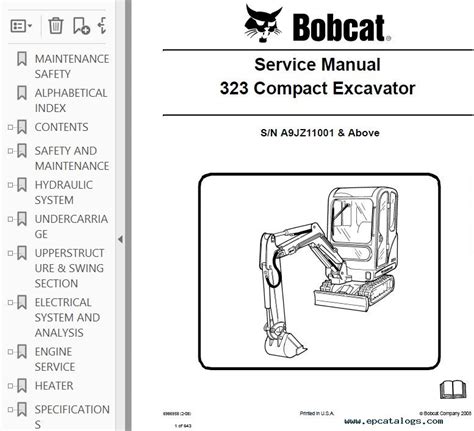 bobcat mini excavator 323|bobcat 323 service manual pdf.